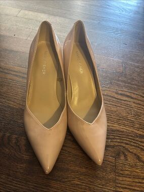 Marc Fisher Blush Patent Pointed-Toe Pumps